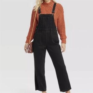 Universal Thread Charcoal Denim Overalls